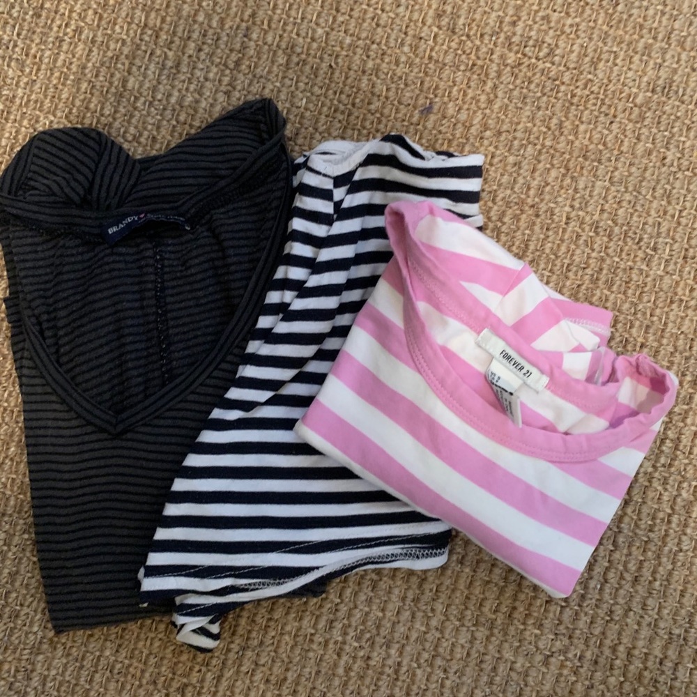 Three cute striped tops